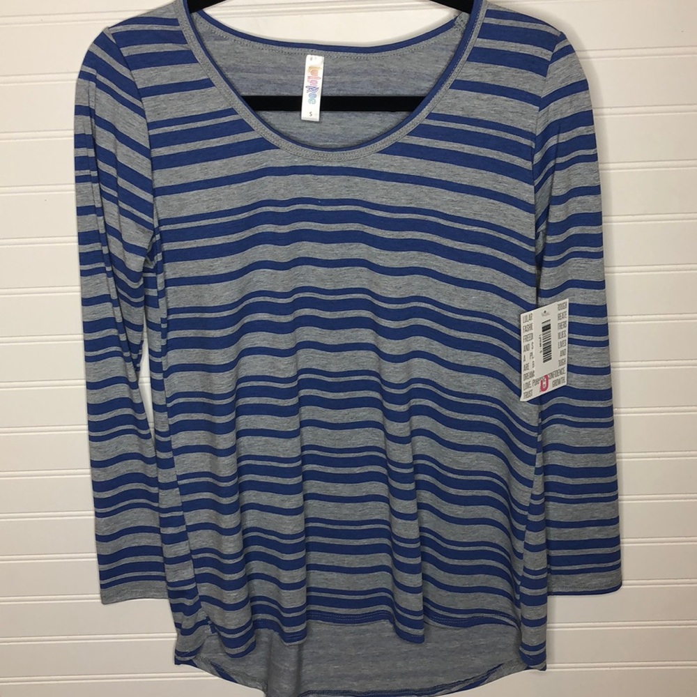 LuLaRoe Lynnae striped long sleeve top